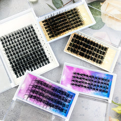 D Curl Volume Lash Clusters DIY Eyelash Extensions 100 Wispy Lashes Cluster