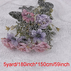Polyester Embroidery Bottom Fabric Mesh Fabric for Decorative Use