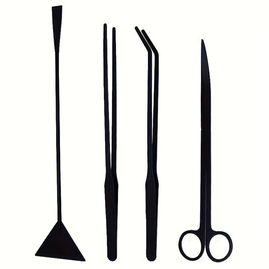 Stainless Steel Aquarium Tool Set for Aquatic Plants and Water Maintenance