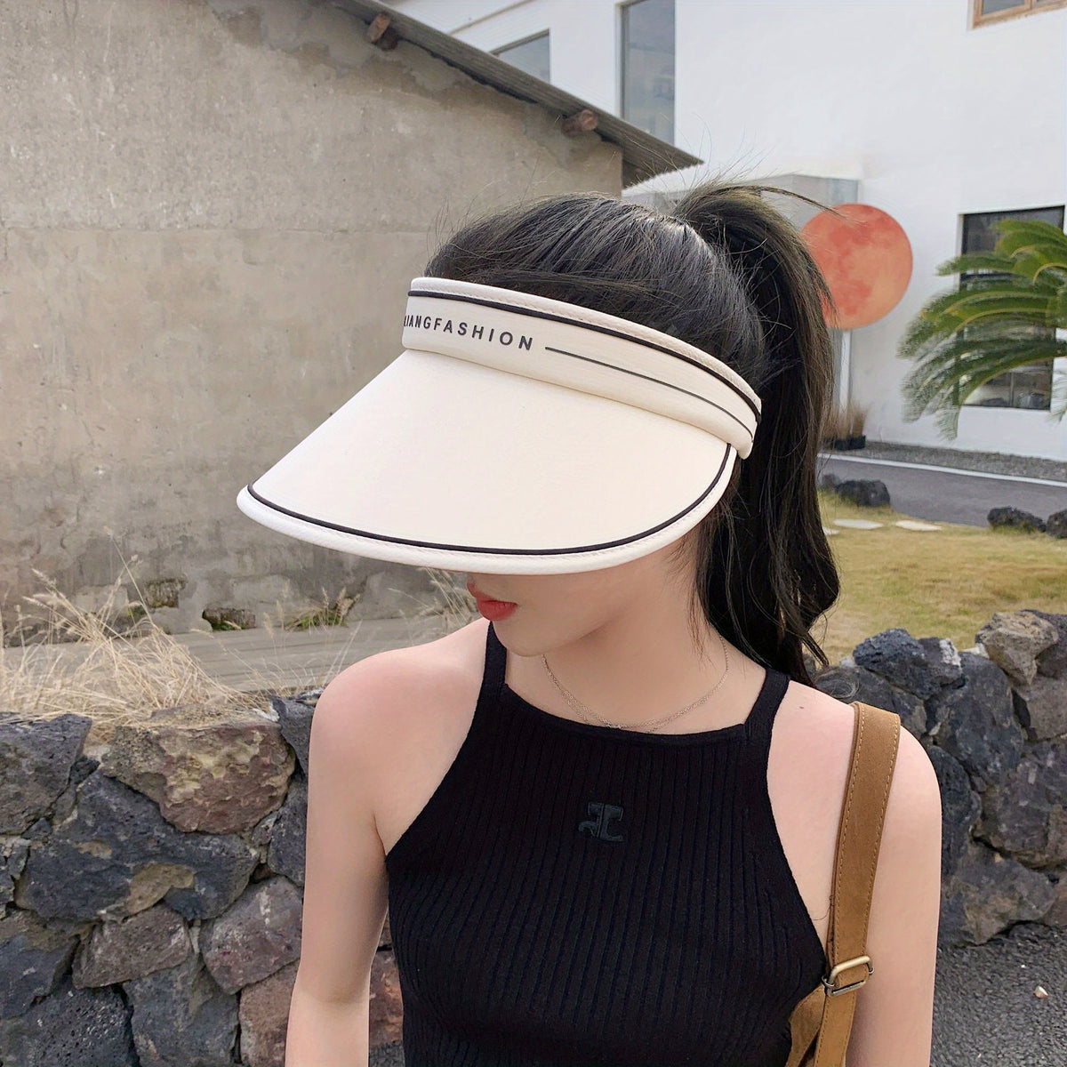 Breathable Ponytail Visor Hat UV Protection Sun Hat