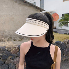Breathable Ponytail Visor Hat UV Protection Sun Hat