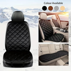 Car Diamond Seat Cushion Winter Plush Universal Warm Thickened Soft Short Plush