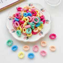 300pc Random Hair Tie Bands Ponytail Holders Scrunchies for Girls Kids