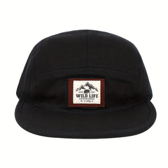Wild Life Label Baseball Cap Solid Unisex Dad Hats
