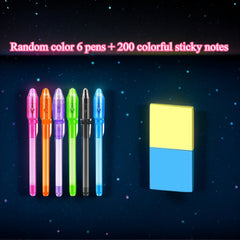 Invisible Pen Detective Game Set with Sticky Notes