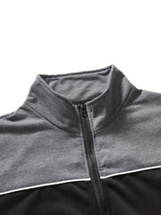 Contrast Stitching Sport Jacket Men's Casual Coat for Spring Autumn