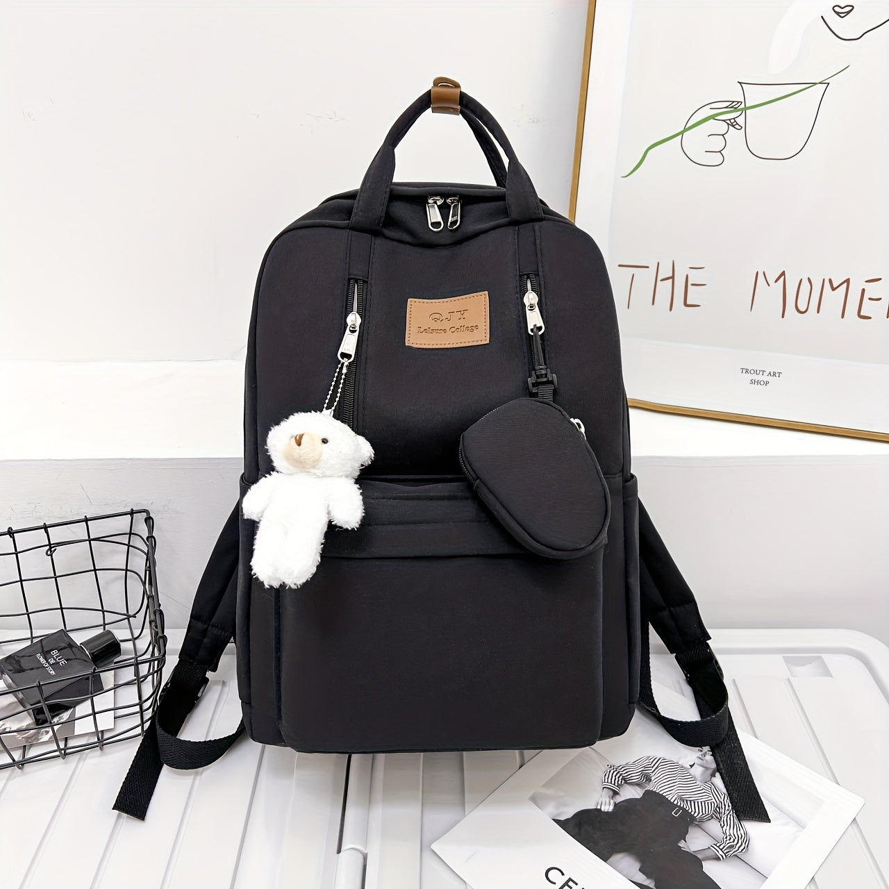 Casual Student School Bag Backpack with Large Capacity