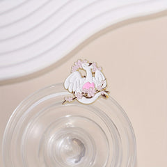 Dragon & Flower Brooch Backpack Clothing Badge Men's Brooch