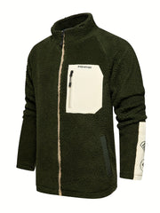 Retro Sherpa Jacket Zip Up Spring Fall Outdoor