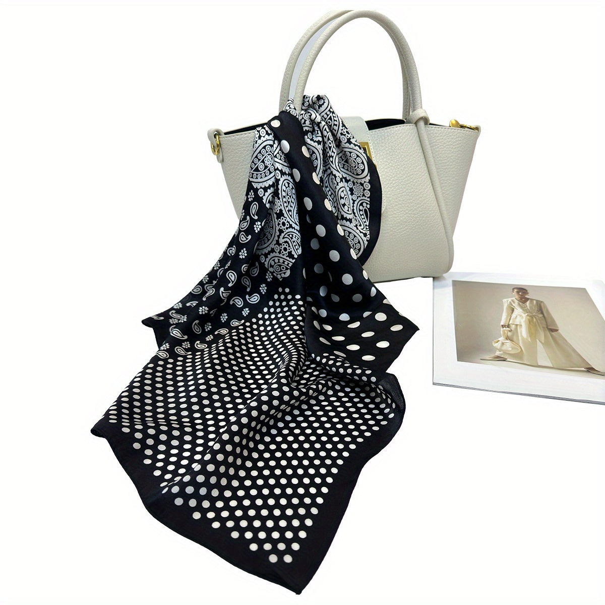 Silk Print Square Scarf Sunproof Inelasticity Headband