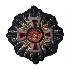 Delicate Crown Emblem Iron on Embroidery for Clothing Decoration