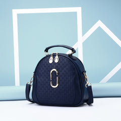 Geometric Pattern Crossbody Bag Top Handle Purse Zipper Shoulder Bag