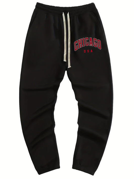 Chicago Men's Drawstring Sweatpants with Pockets