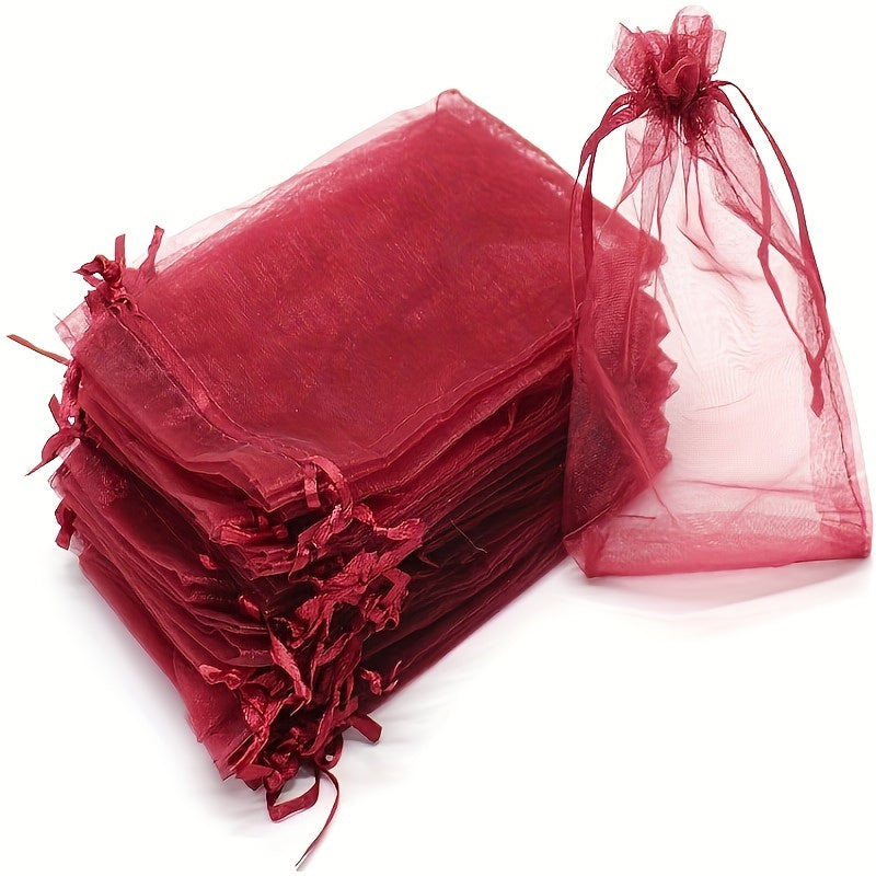 10pcs High Density Mesh Gift Bag - Bundle for Christmas Halloween Gifts