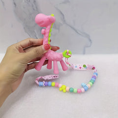 2pcs BPA Silicone Baby Teether Toy Chain Pack