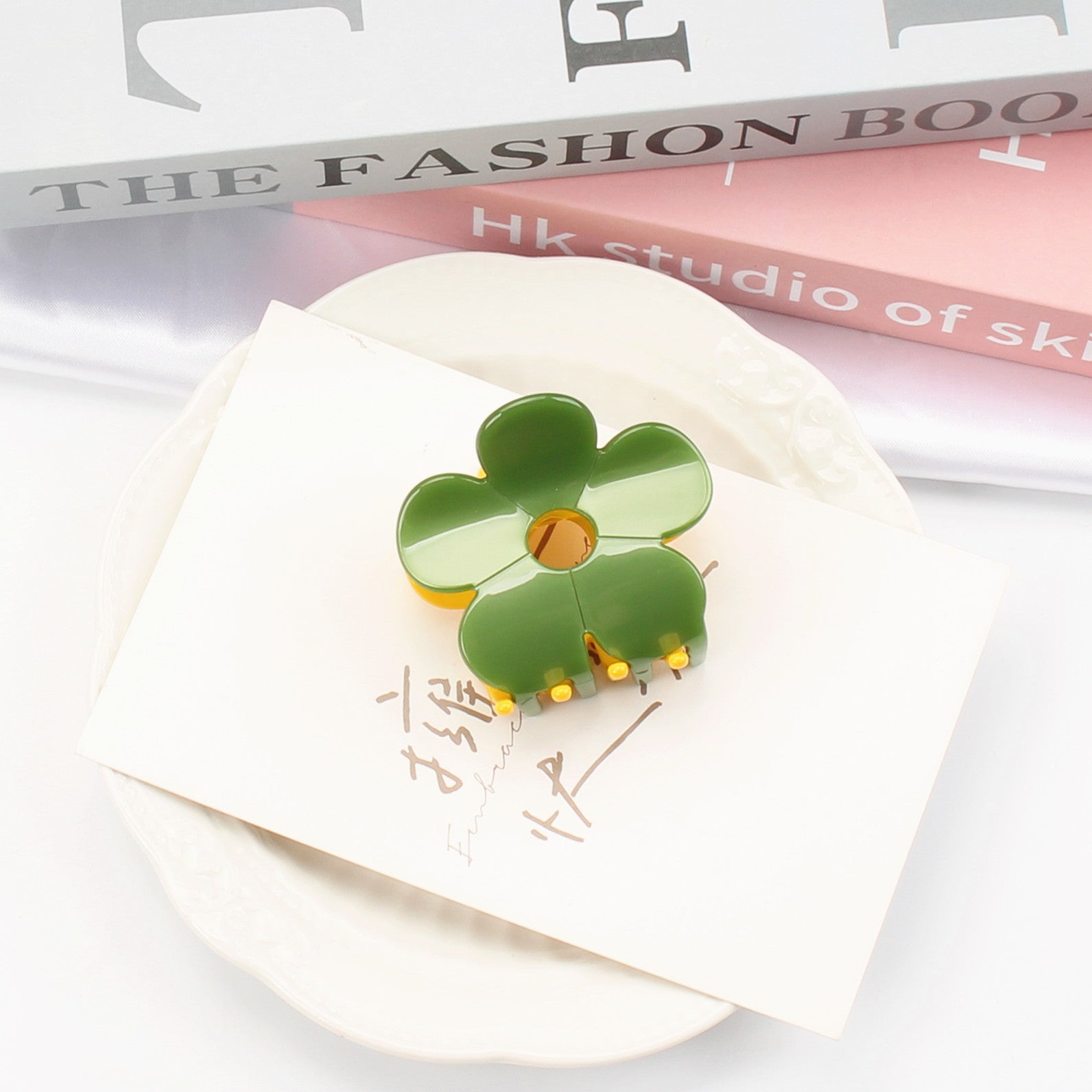 Sweet Flower Hair Claw Clip Non Slip Strong Hold Grip