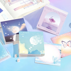 100pcs Sticky Note Book Lost Weight Flow Trace Dream Student Note Paper 80mm