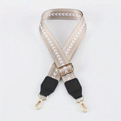 Adjustable Geometric Pattern Bag Strap for Handbag Shoulder Bag & Purse