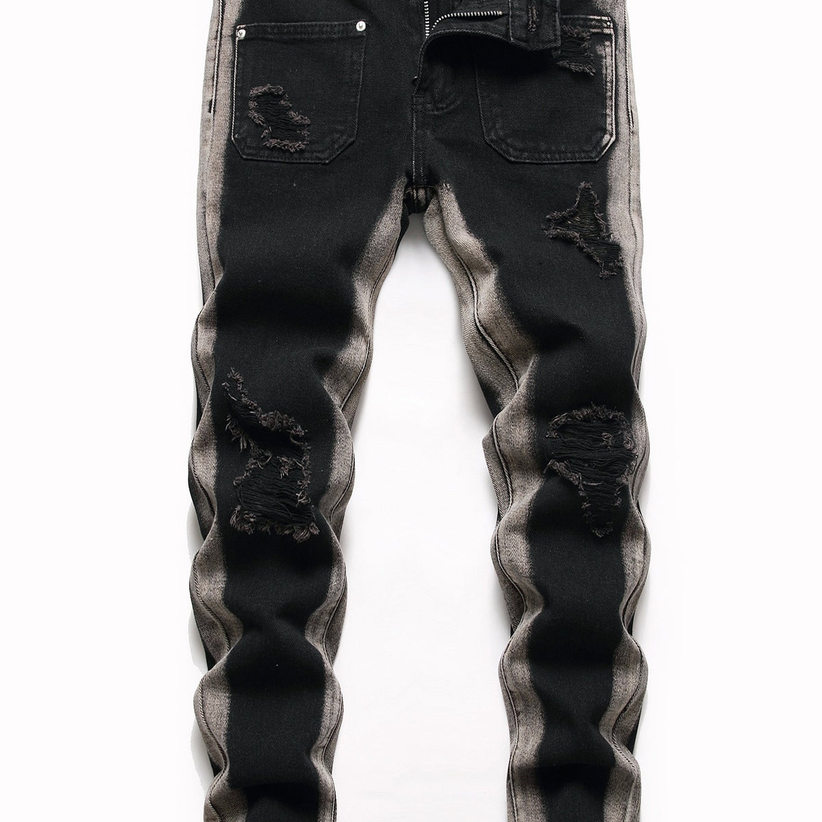 Boys Ripped Straight Jeans Denim Pants