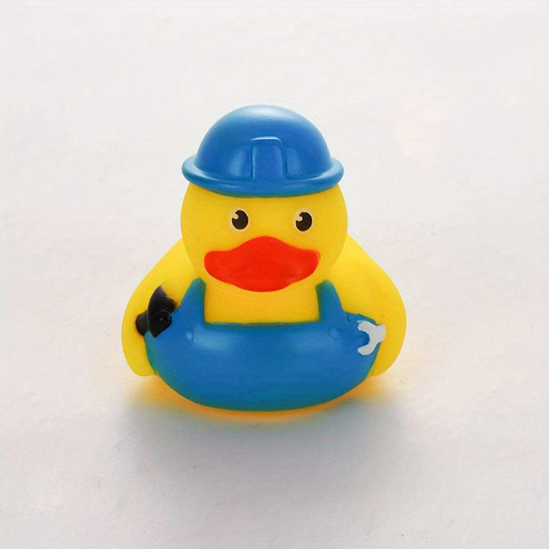 3pcs Yellow Duck Bath Toy Sound Play Water Floating Duck