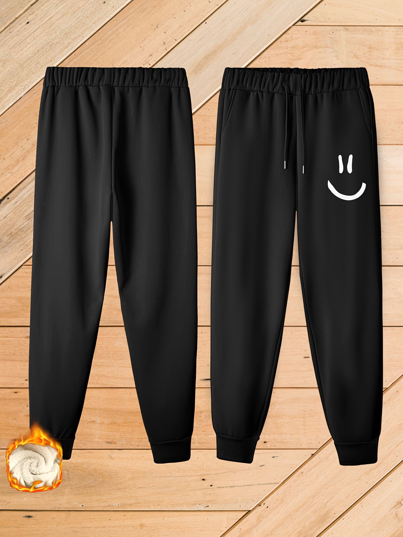 Women's Plus Graphic Print Fleece Harem Trousers