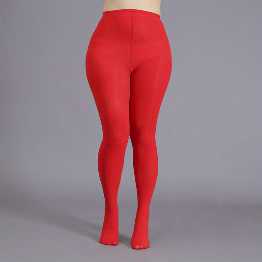  Solid High Rise Stretchy Stockings & Hosiery