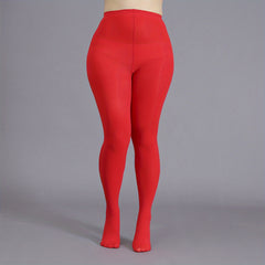  Solid High Rise Stretchy Stockings & Hosiery
