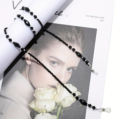 Rhombus Beaded Glasses Chain Anti Slip Sunglasses Reading Glasses Lanyard