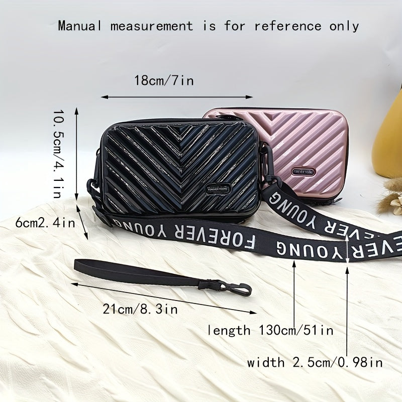 Waterproof Geometric Crossbody Bag with Strap Women's Shoulder Handbag