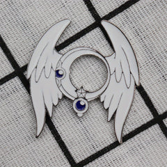 Men's Enamel Star Moon Brooch