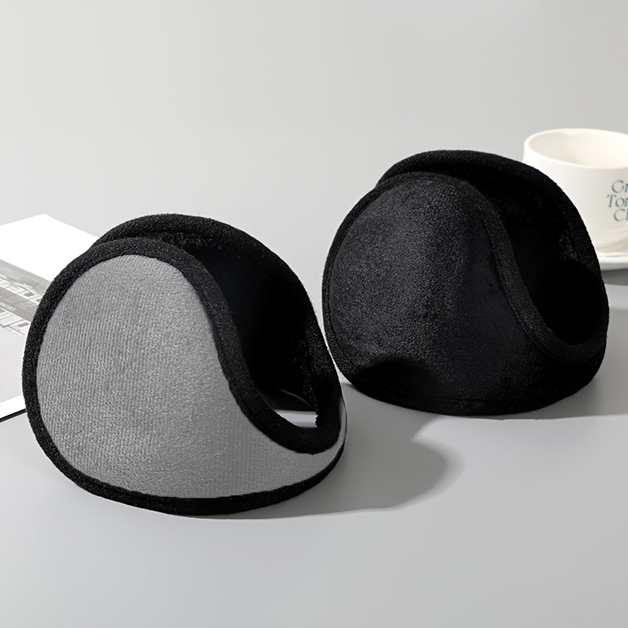 Winter Warm Ear Muffs Plush Headband with Velvet Lining