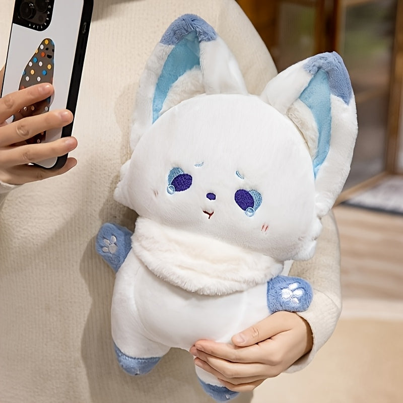 74in Warm & Soothing Standing Ear Fox Plush Doll Soft Caring Stuffed Animal Toy