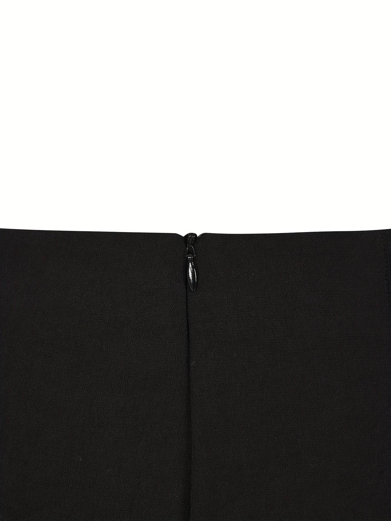  Solid Plicated High Rise Wide Leg Trousers
