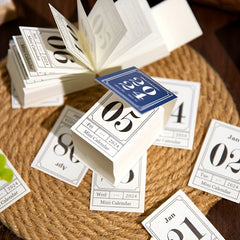 Mini Calendar Book 366 Sheet Tearable Calendar DIY Journal Planner Decoration