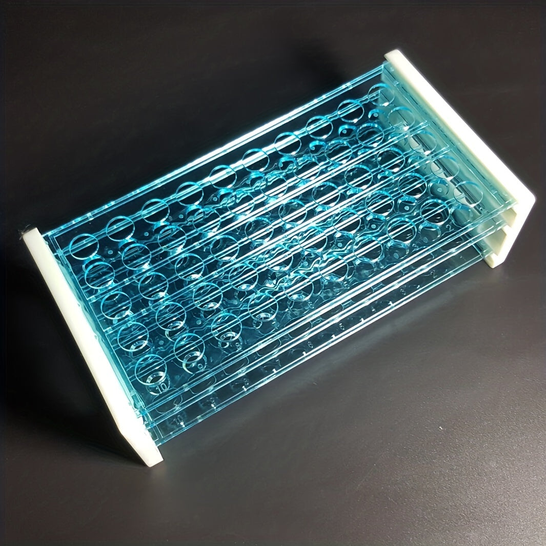 1pc Test Tube Rack for 15-18mm Tubes, Holds 50pcs, Disassemblable