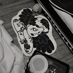 Horror Girl Shape Area Rug Indoor Non Slip Washable Rug