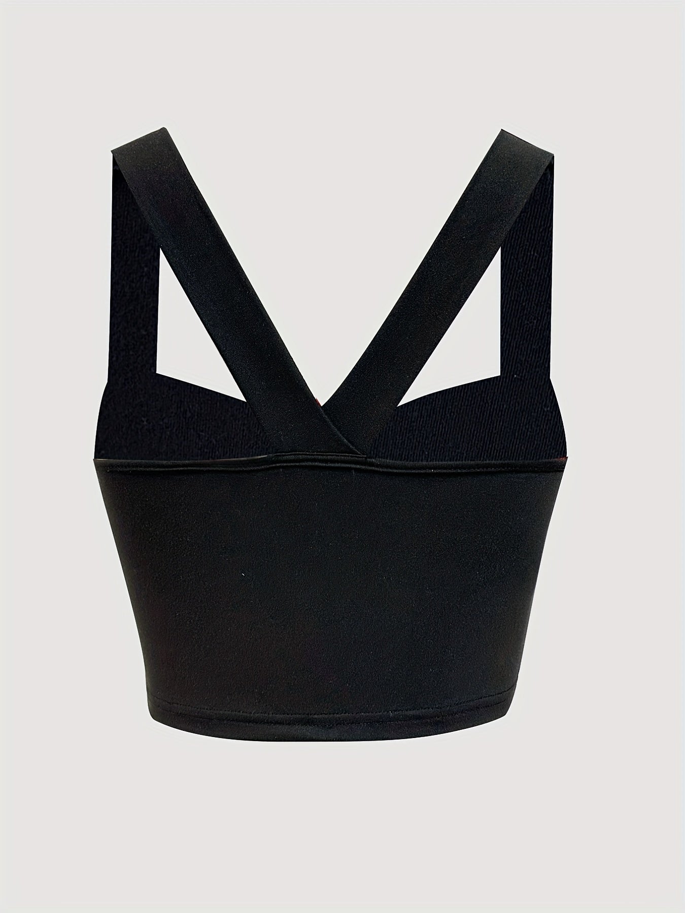 Solid Twisted Front Spaghetti Crop Top Sexy Sleeveless Cami Top