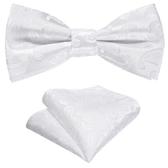 Boys Vintage Bow Tie & Handkerchief Set for Party Performance