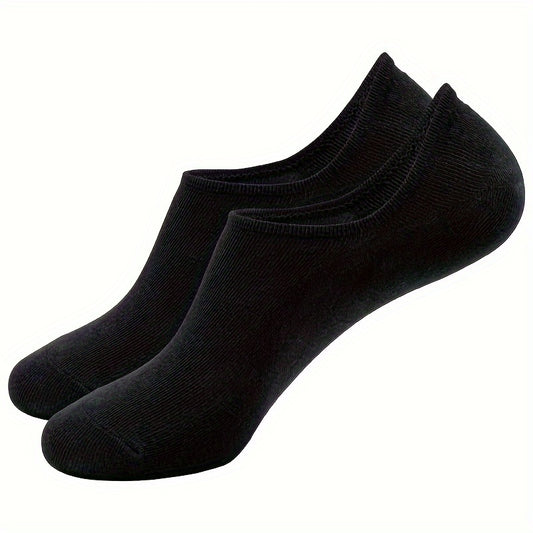 Thin Breathable Casual Socks Anti-slip No Show High Socks with Heel Gripper