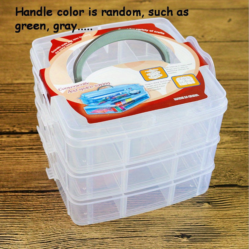 Detachable Jewelry Storage Box Three Layer Transparent Cosmetics Storage Box