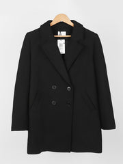 Solid Long Sleeve Blazer Open Front Lapel Blazer - Women's Clothing