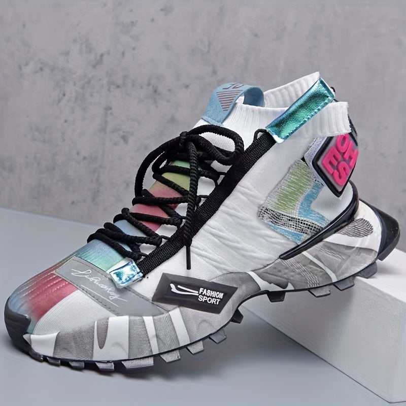Men's High Top Sport Shoes Comfortable Breathable Non Slip Casual Sneakers