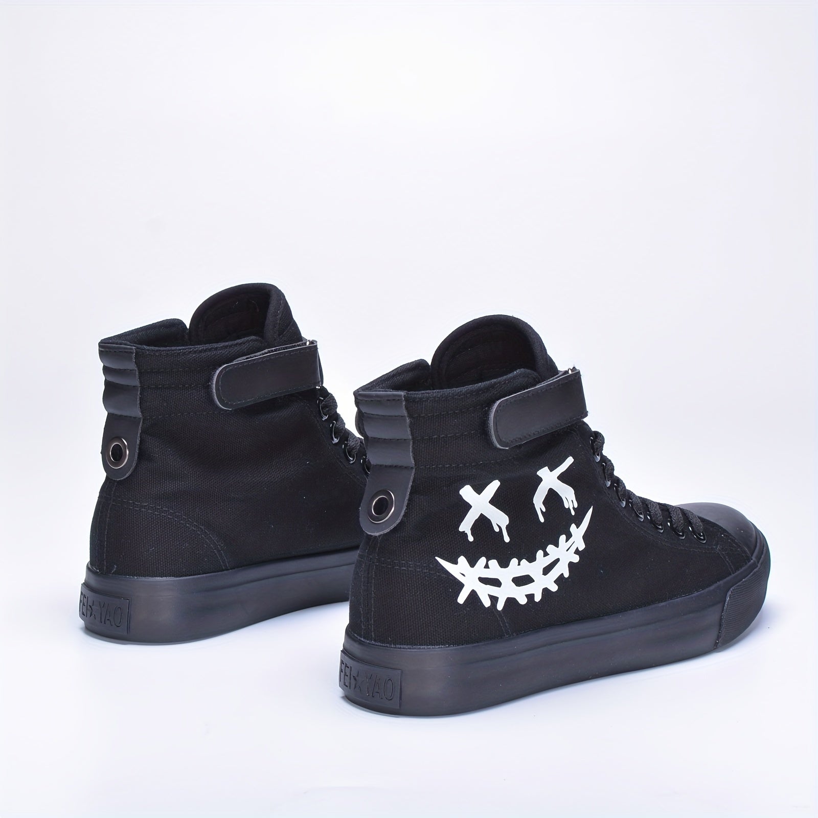 Boys Luminous High Top Sneakers Non slip Skateboard Shoes