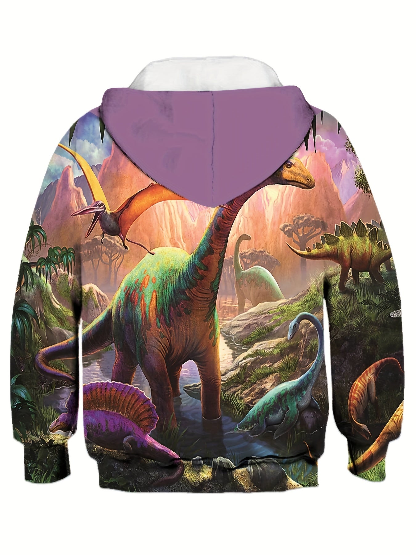Dino 3D Pattern Print Boys Sweatshirt Hoodie For Spring Fall