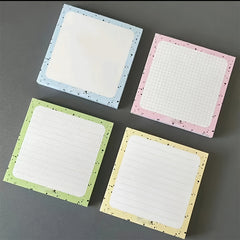 1Pc 50 Sheets Sticky Notepad Green Sticky Notes In Notebook Memo Pad