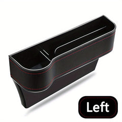 Leather Car Storage Box Seat Slot Holder Cup Mobile Phone Organizer