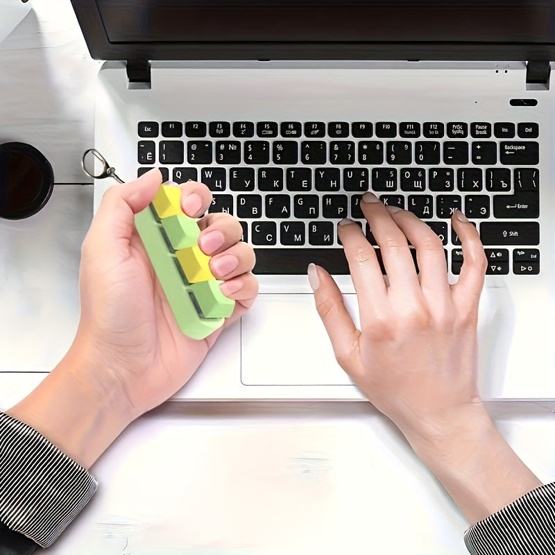 Colorful Keyboard Key Keychain with Plastic Relaxation Tool