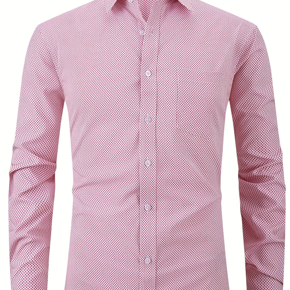Men's Semi-Formal Dress Shirt with Chest Pocket