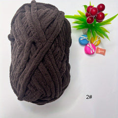2pcs 100g Chenille Chunky Yarn For Knitting Chenille Blanket