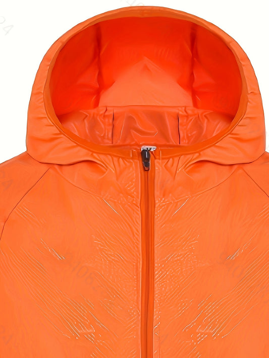Men's Lightweight Waterproof Windbreaker Jacket Hooded Coat